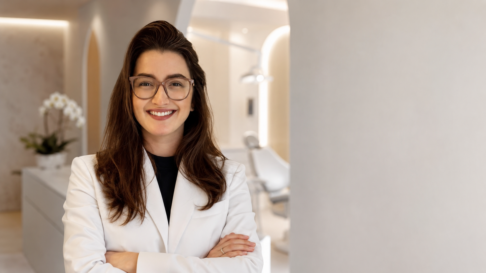 Dra. Andressa Faria em seu consultório em Belo Horizonte